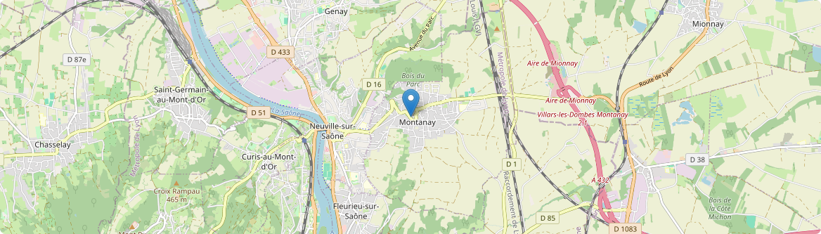 Montanay - Carte
