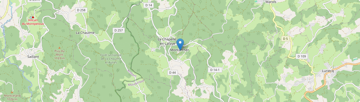 Montarcher - Carte