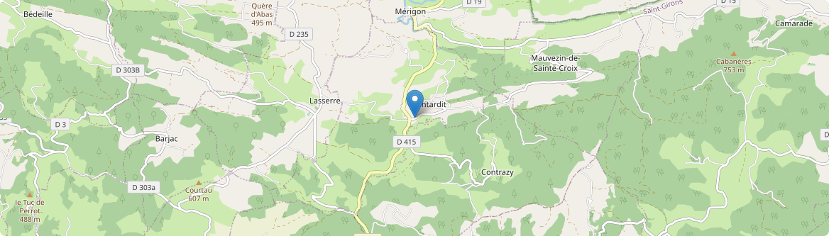 Montardit - Carte