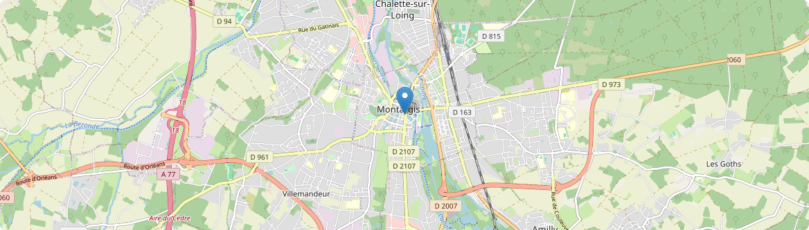 Montargis - Carte