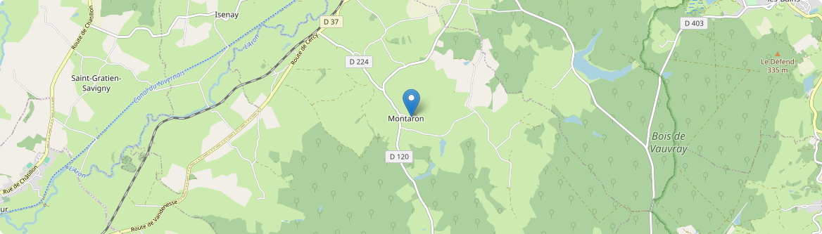 Montaron - Carte