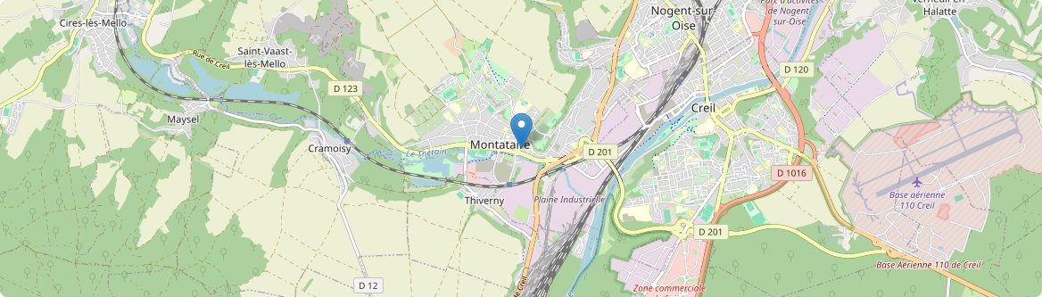 Montataire - Carte