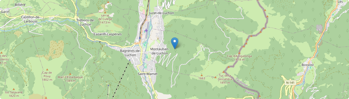Montauban-de-Luchon - Carte