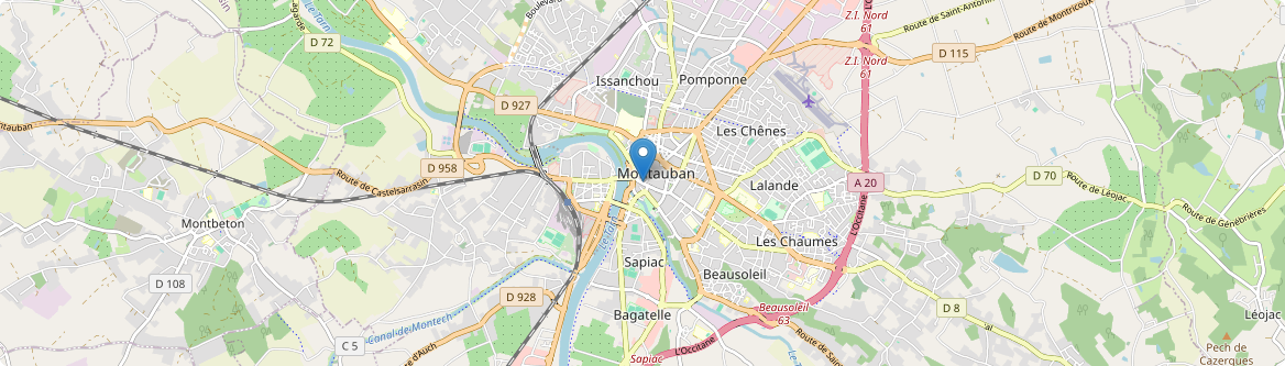 Montauban - Carte
