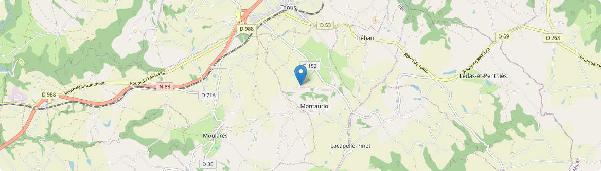 Montauriol - Carte