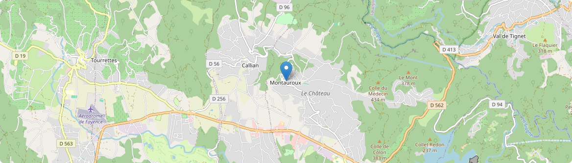 Montauroux - Carte