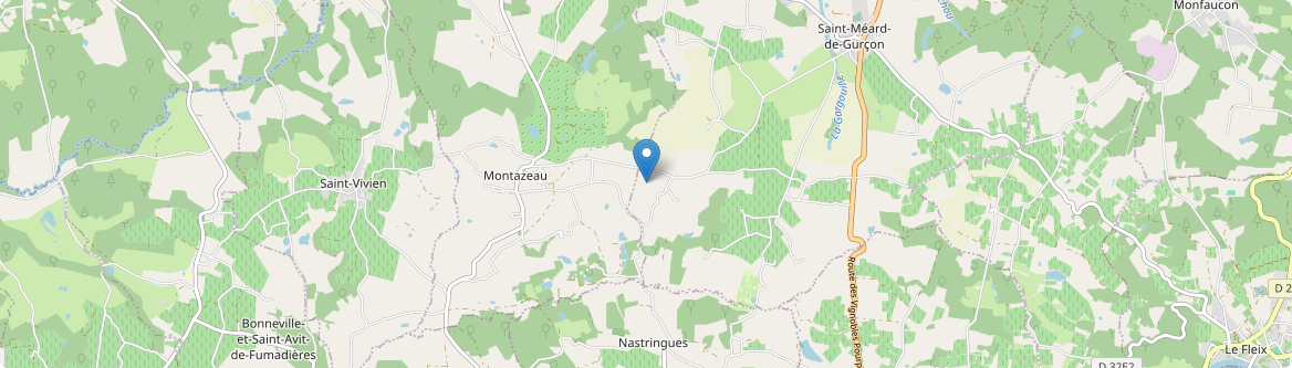 Montazeau - Carte