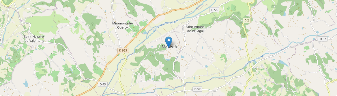 Montbarla - Carte