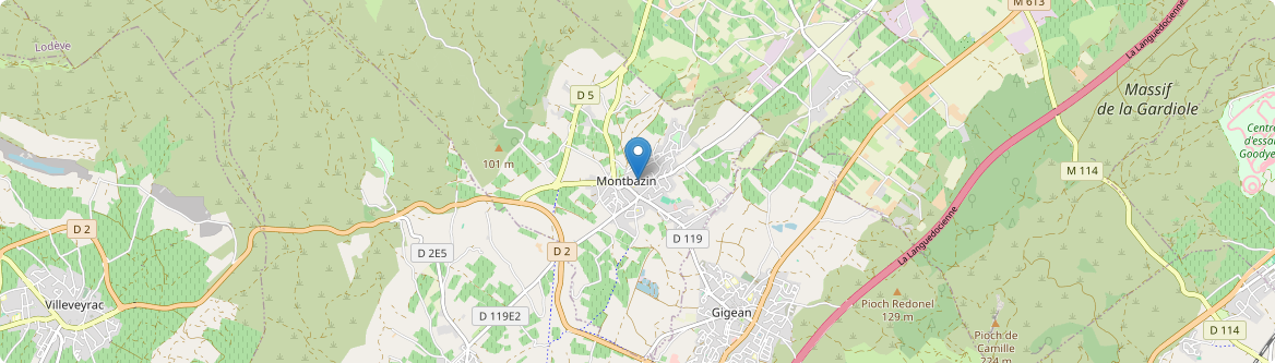 Montbazin - Carte