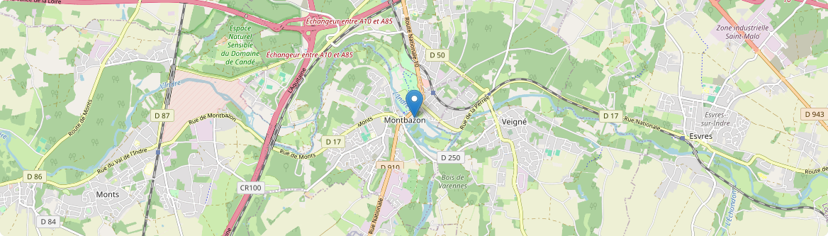 Montbazon - Carte