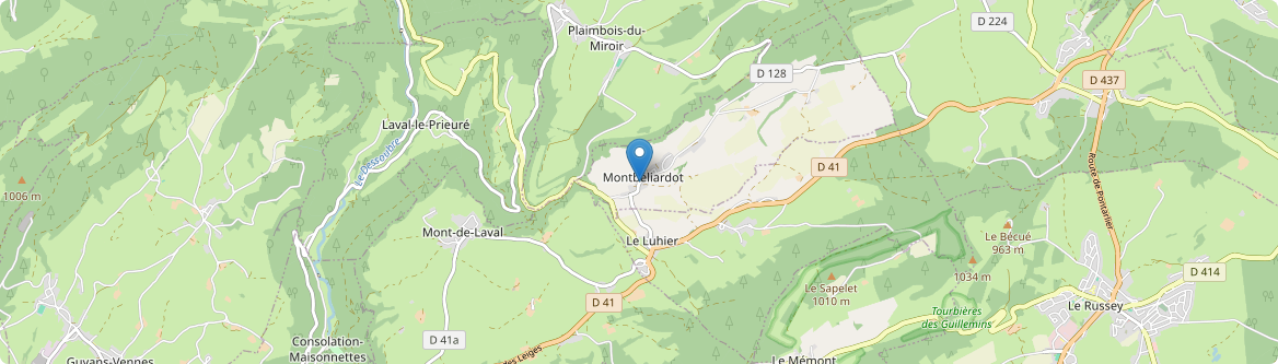 Montbéliardot - Carte