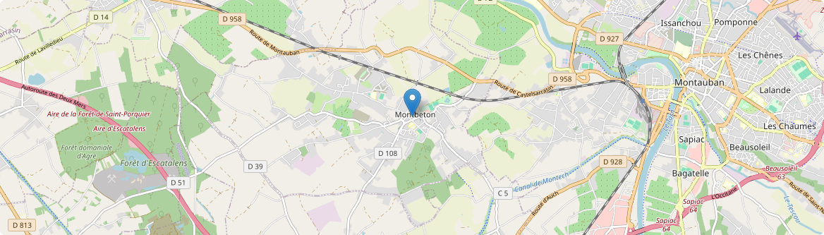 Montbeton - Carte
