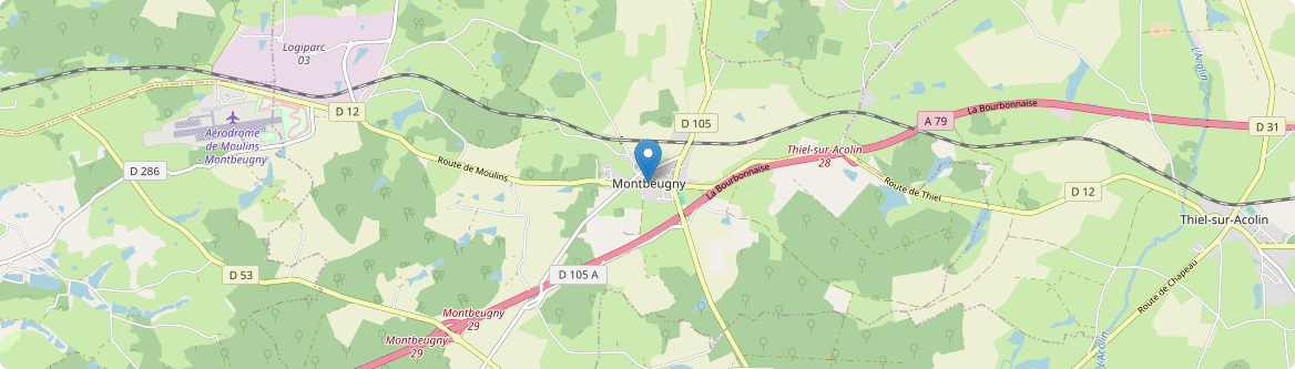 Montbeugny - Carte