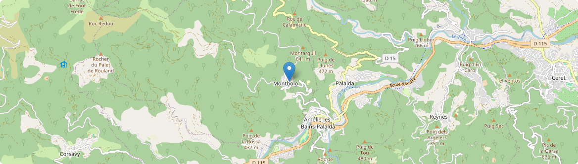 Montbolo - Carte