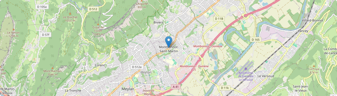 Montbonnot-Saint-Martin - Carte