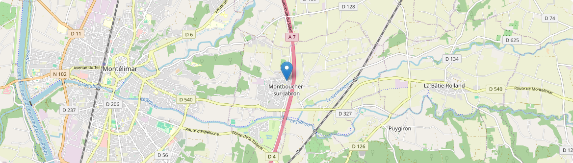 Montboucher-sur-Jabron - Carte