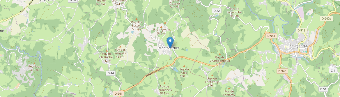 Montboucher - Carte
