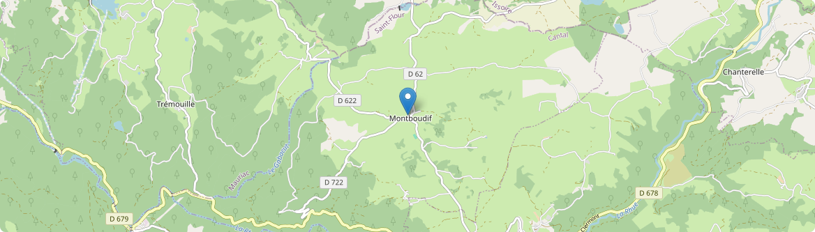 Montboudif - Carte