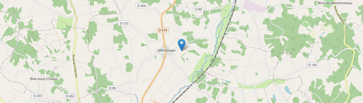 Montboyer - Carte