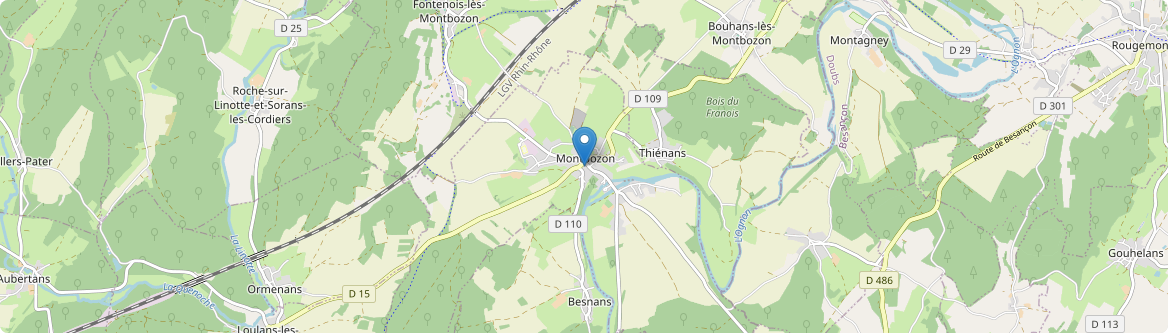 Montbozon - Carte