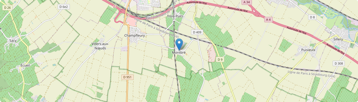 Montbré - Carte