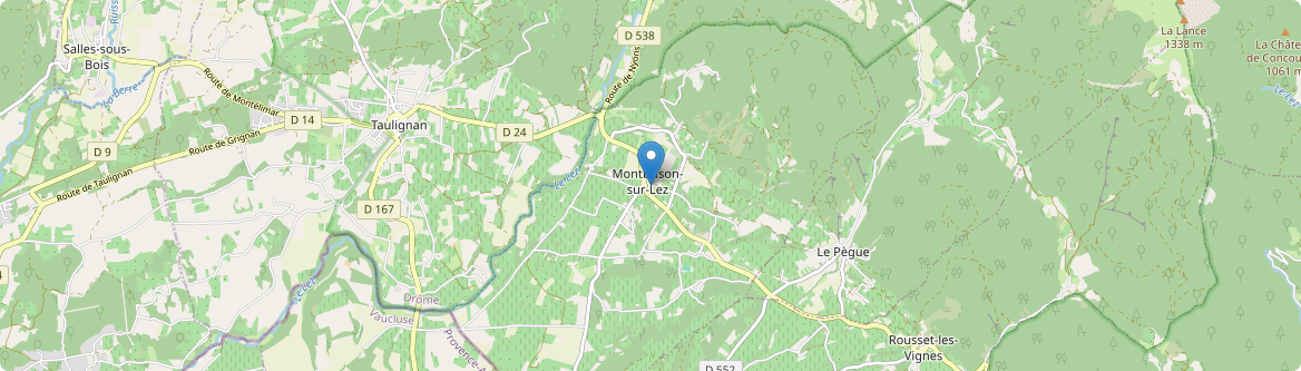 Montbrison-sur-Lez - Carte