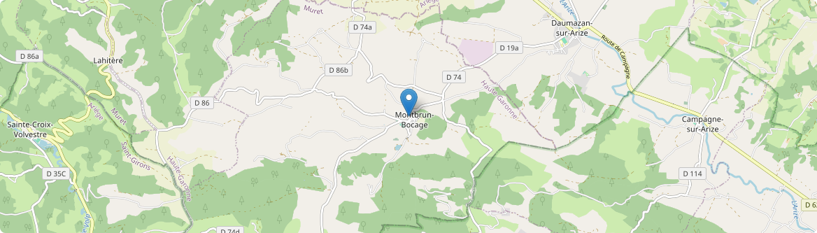 Montbrun-Bocage - Carte