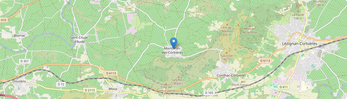 Montbrun-des-Corbières - Carte