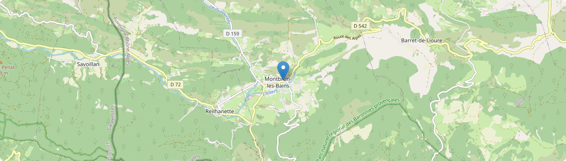Montbrun-les-Bains - Carte