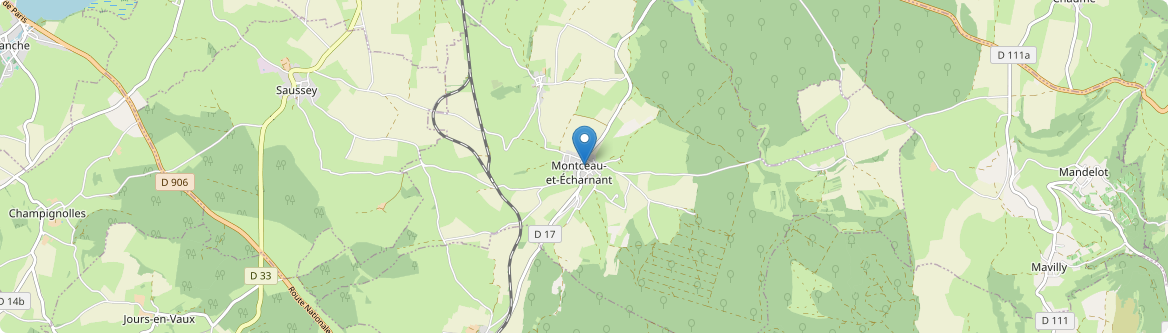 Montceau-et-Écharnant - Carte