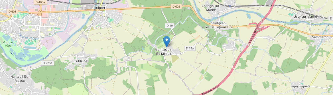 Montceaux-lès-Meaux - Carte