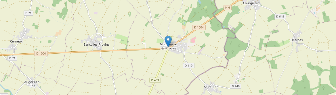 Montceaux-lès-Provins - Carte