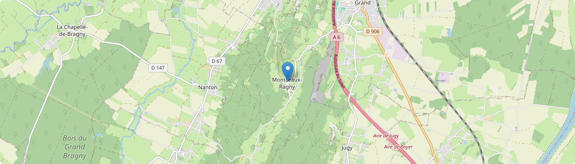 Montceaux-Ragny - Carte