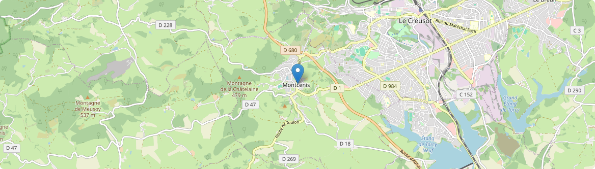 Montcenis - Carte
