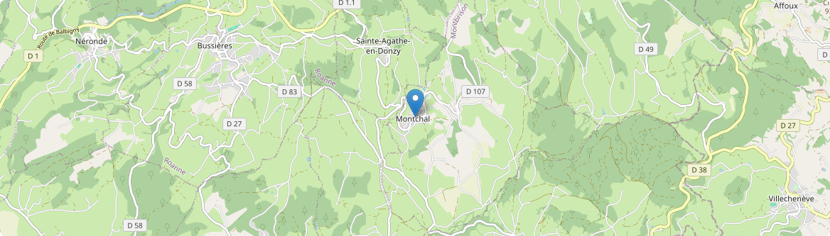 Montchal - Carte