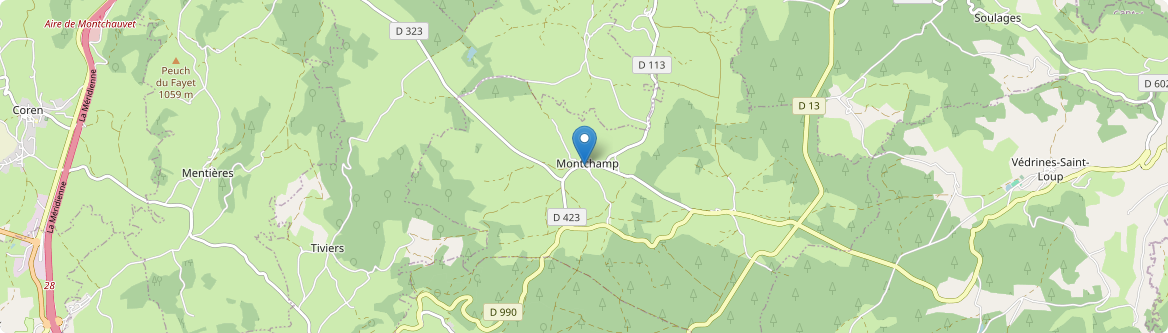 Montchamp - Carte