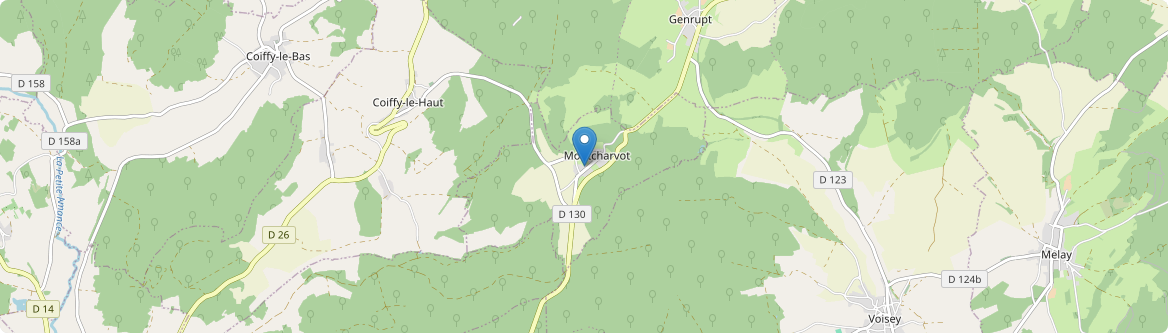 Montcharvot - Carte