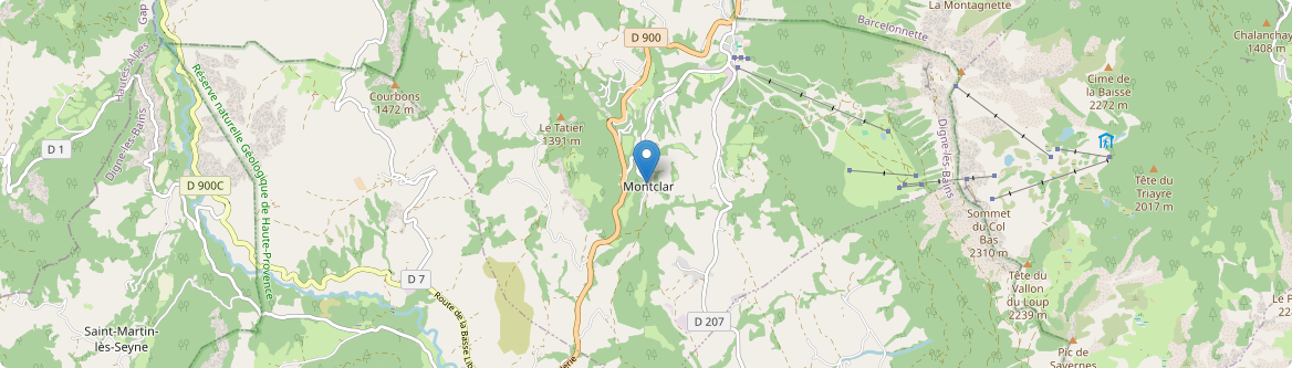 Montclar - Carte