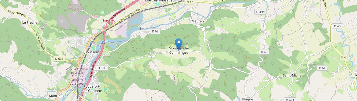 Montclar-de-Comminges - Carte