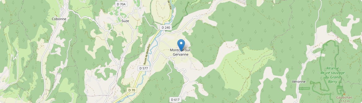 Montclar-sur-Gervanne - Carte