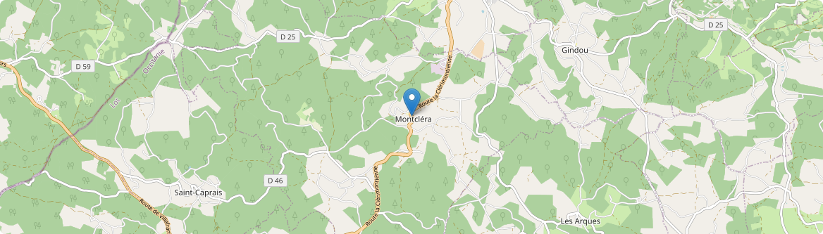 Montcléra - Carte