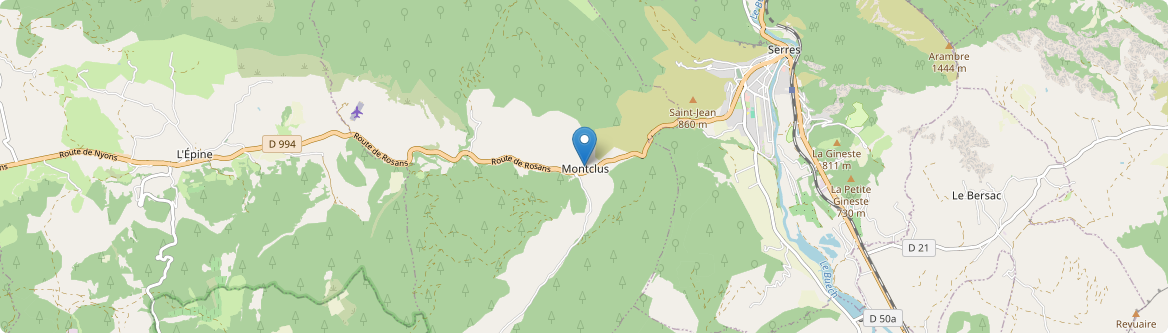Montclus - Carte