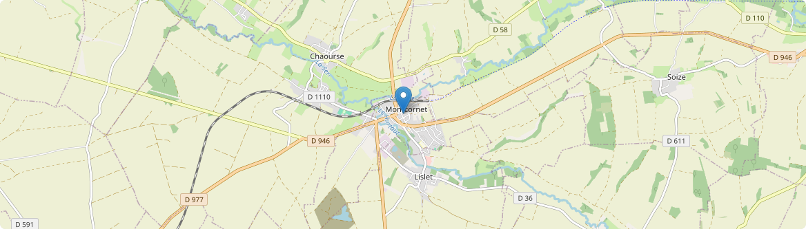 Montcornet - Carte