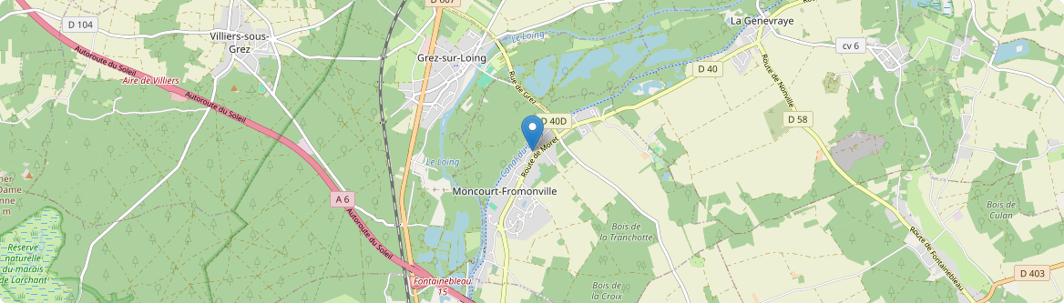 Montcourt-Fromonville - Carte