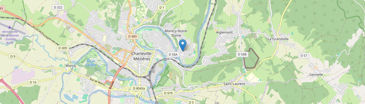 Montcy-Notre-Dame - Carte