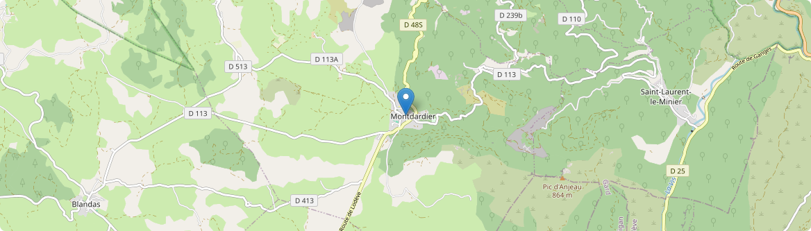 Montdardier - Carte