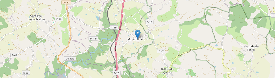 Montdoumerc - Carte