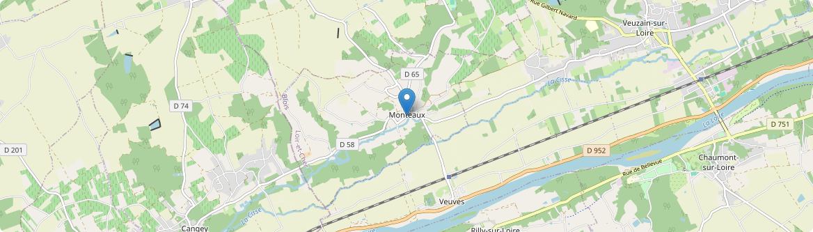 Monteaux - Carte
