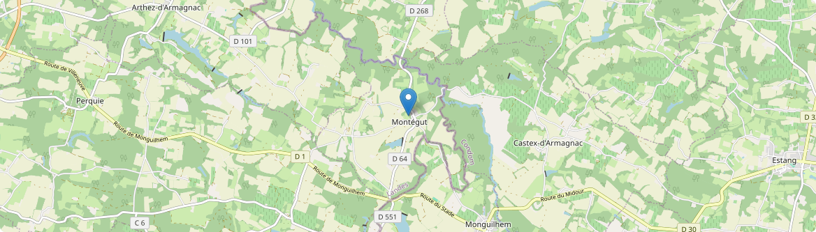 Montégut - Carte