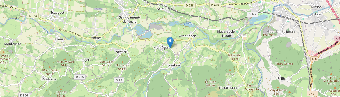 Montégut - Carte